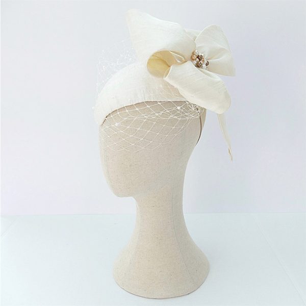 Cascade Bridal Hat - Francesca Millinery